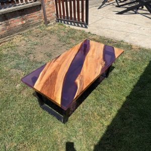 Klub sto - orah / epoxy smola