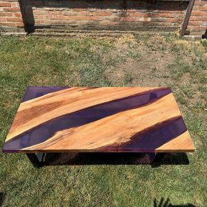 Klub sto - orah / epoxy smola