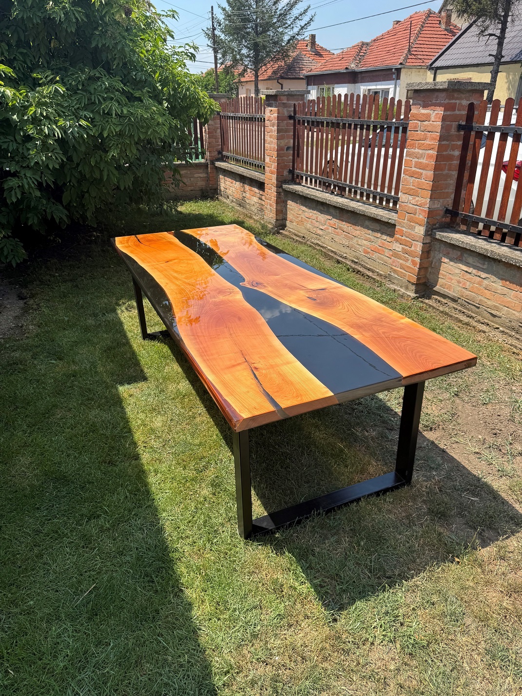 trpezarijski sto puno drvo tresnja 260x100cm 5 Trpezarijski sto - trešnja / epoxy smola
